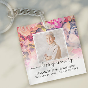 In Loving Memory Photo Bright Blommigt Memorial