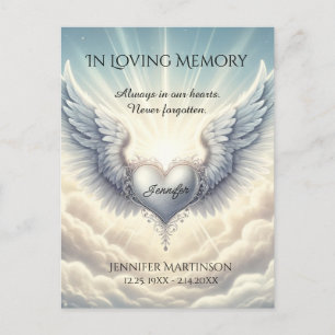In Loving Memory Photo Card Vykort