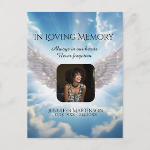 In Loving Memory Photo Card Vykort