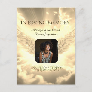 In Loving Memory Photo Card Vykort