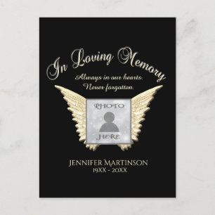 In Loving Memory Photo Card Vykort