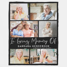 In Loving Memory Photo Collage Fleecefilt