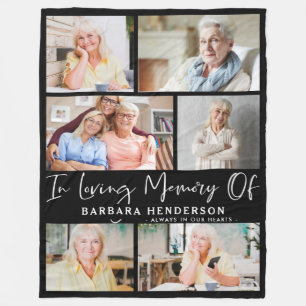In Loving Memory Photo Collage Fleecefilt