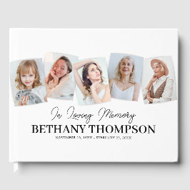 In Loving Memory Photo Collage Funeral Gästböcker