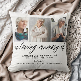 In Loving Memory Photo Collage Kudde