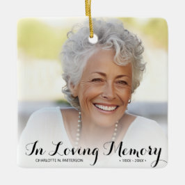 In Loving Memory Photo jul Julgransprydnad Keramik