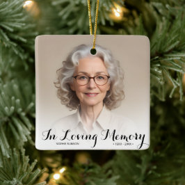 In Loving Memory Photo jul Julgransprydnad Keramik