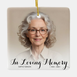 In Loving Memory Photo jul Julgransprydnad Keramik