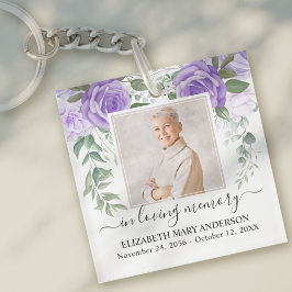 In Loving Memory Photo Lila Blommigt Memorial