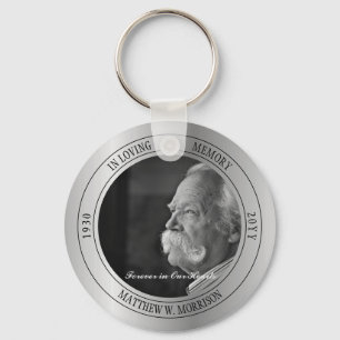 In Loving Memory Photo Memorial   Funeral Silver Nyckelring