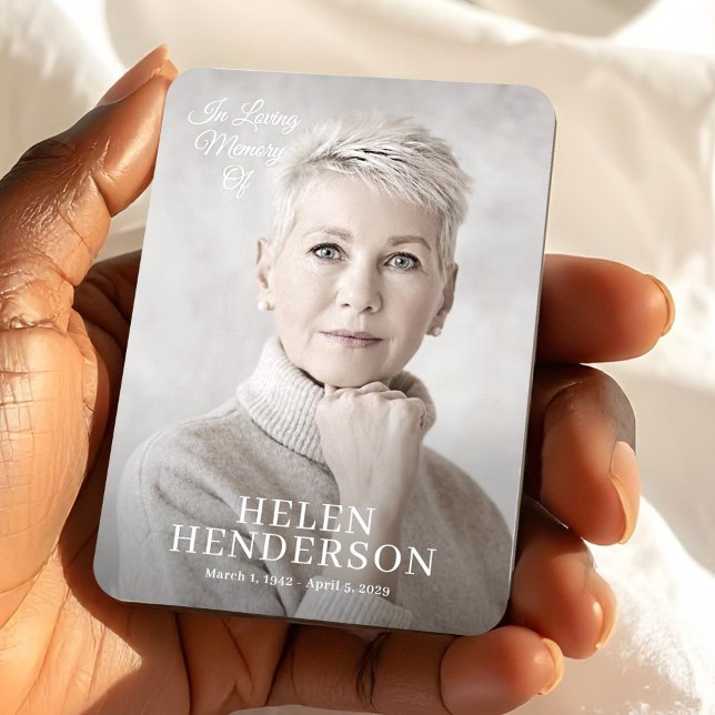 In Loving Memory, Photo Memorial Keepsake Custom Magnet (In Loving Memory, Photo Memorial Keepsake Custom Magnet, Loss of Mother Gift)