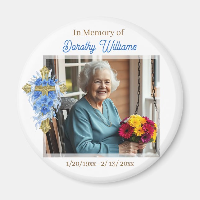 In Loving Memory | Photo Memorial Magnet (Framsidan)