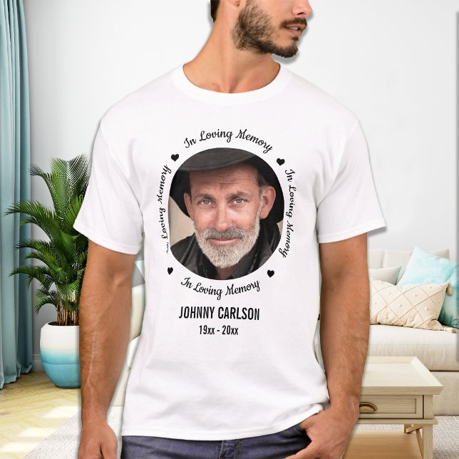 In Loving Memory Photo Memorial T Shirt (Skapare uppladdad)