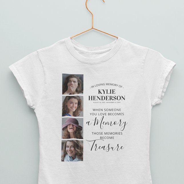 In Loving Memory Photo Memorial T Shirt (Skapare uppladdad)