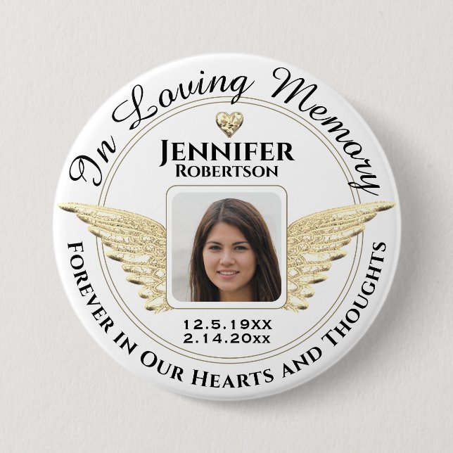 In Loving Memory Photo Memory Knapp (Framsida)