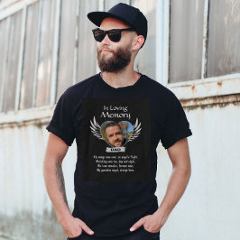 In Loving Memory Photo Memory Memorial Angel T Shirt