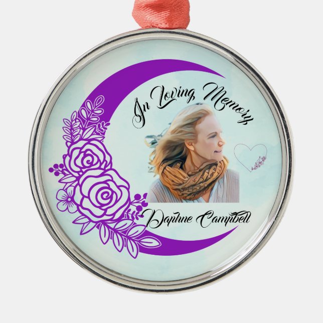 In Loving Memory Photo Memory Ornament (Framsidan)