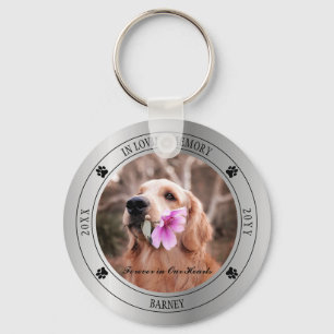 In Loving Memory Photo Pet Memorial - Silver Nyckelring