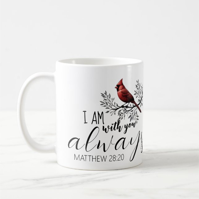 In Loving Memory: Red Cardinal Memorial Kaffemugg (Vänster)