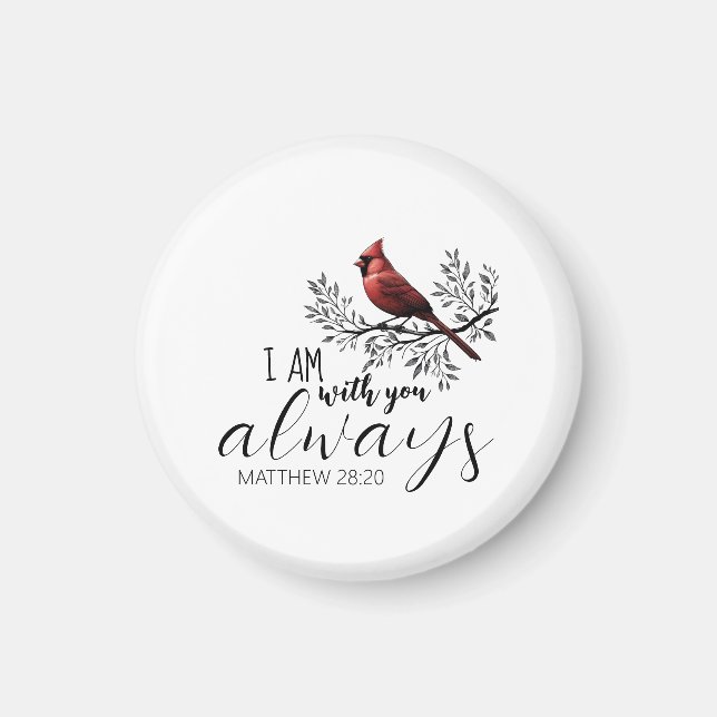 In Loving Memory: Red Cardinal Memorial Magnet (Framsidan)