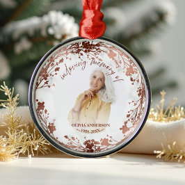 In Loving Memory Ro Foil Photo Memorial Julgransprydnad Metall