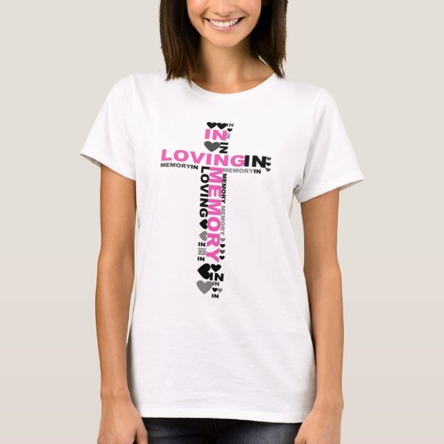 In Loving Memory Rosa Kor t-shirt (Framsida)