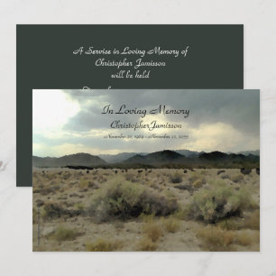 In Loving Memory Service Investigation Mountain St Inbjudningar