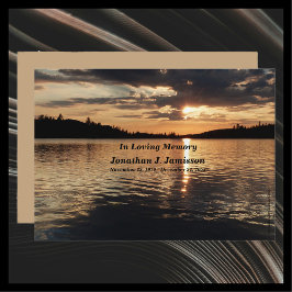 In Loving Memory Service Investigation Sunset at S Inbjudningar