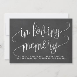 In Loving Memory Sign - Loely Calligraphy Chalk