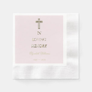 In Loving Memory Typography Golden Kor Pappersservett