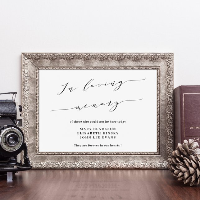 In loving memory wedding sign poster (Skapare uppladdad)