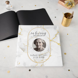 In Loving Memory  with Photo | marble  Gästböcker