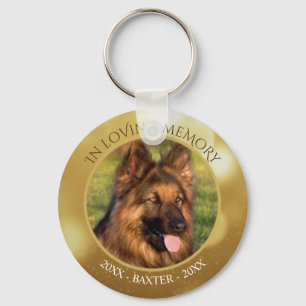 IN LOVING MINORY Pet Photo Personlig Memorial Nyckelring