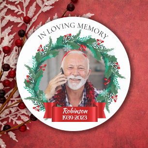 In LovMemory jul WAN Grandpa Photo Runt Klistermärke