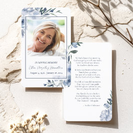 In LovMemory Photo Memorial Prayer Card Visitkort