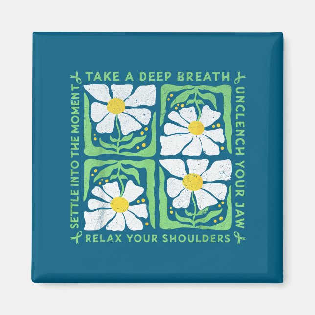 In May We Wear Green Mental Health Awareness  Magnet (Framsidan)