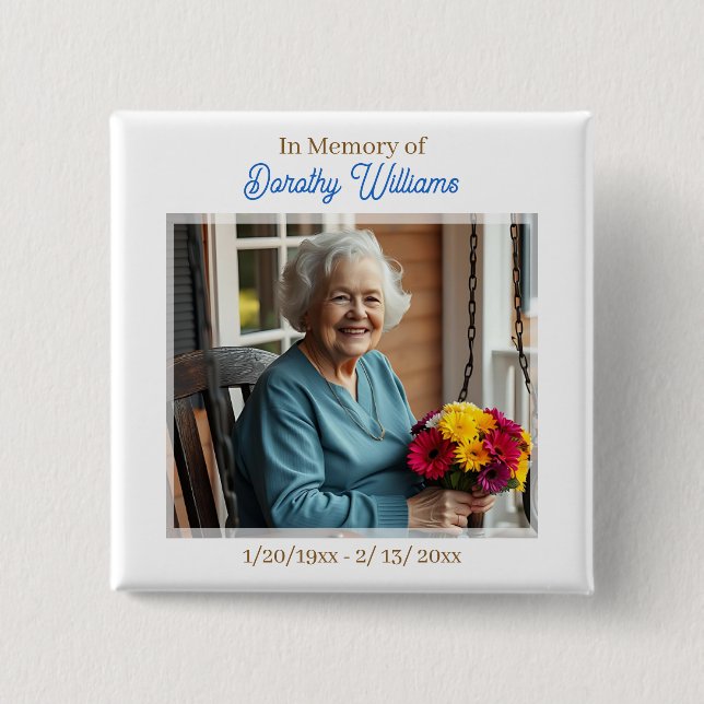 In Memoriam | Foto-minnesmärke Knapp (Framsida)