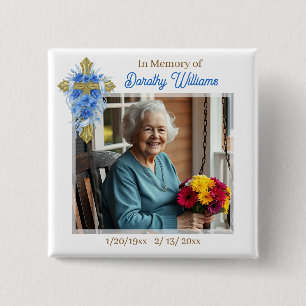 In Memoriam Foto Minnesmärke Knapp