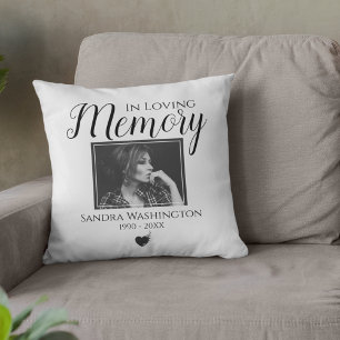 In Memoriam Foto Minnesmärke Kudde