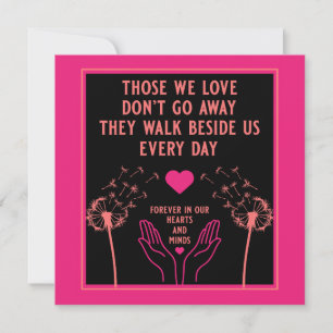 In Memory Bereavement And Loss Photo Print Kort