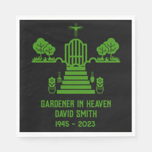 In Memory Bereavement Gardener Funeral Pappersservett