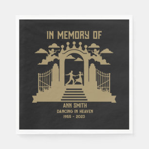 In Memory Dancers Funeral Pappersservett