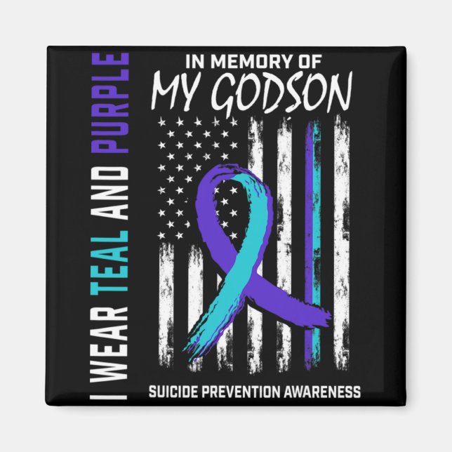 In Memory Godson Suicide Awareness Prevention Amer Magnet (Framsidan)