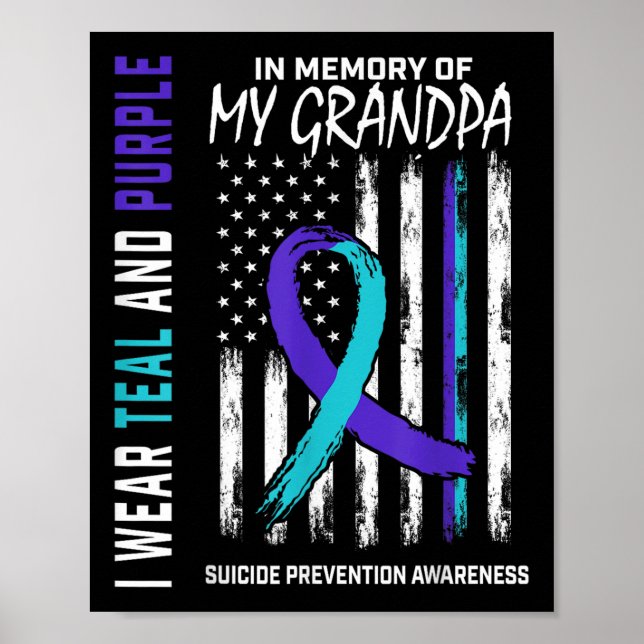 In Memory Grandpa Suicide Awareness Prevention Ame Poster (Framsidan)