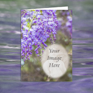"In Memory of" med Wisteria och fotoplacering Meddelande