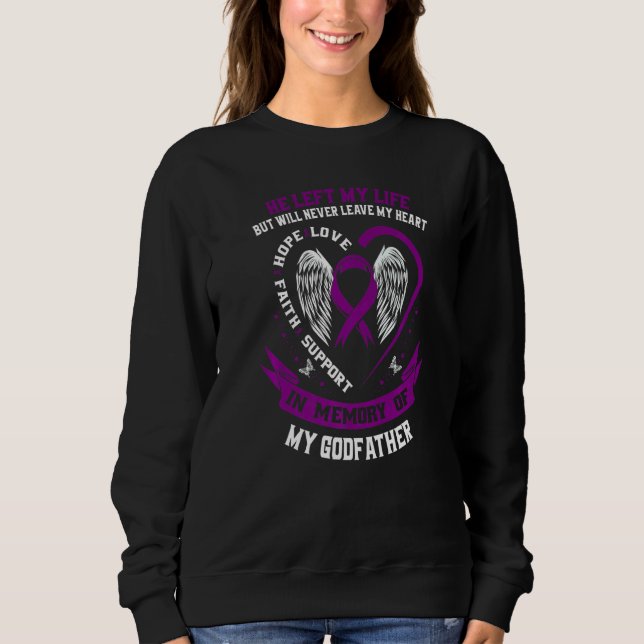 In Memory of my Godfather Alzheimers Awareness Mem T Shirt (Framsida)