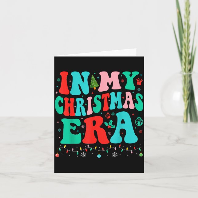 In My Christmas Era Xmas Family Matching Merry Chr Kort (Framsida)