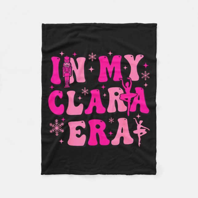 In My Clara Era Nutcracker Ballet Clara Sugar Plum Fleecefilt (Framsidan)
