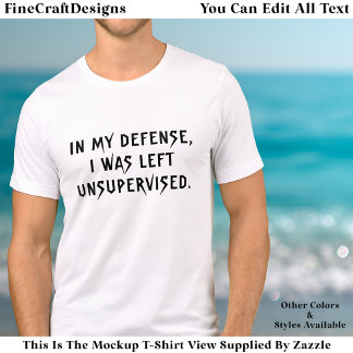 In My Defense Funny Excuse Trendy Quote  Tri-Blend T Shirt