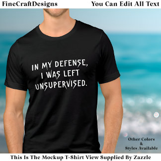 In My Defense Funny Excuse Trendy Quote  Tri-Blend T Shirt